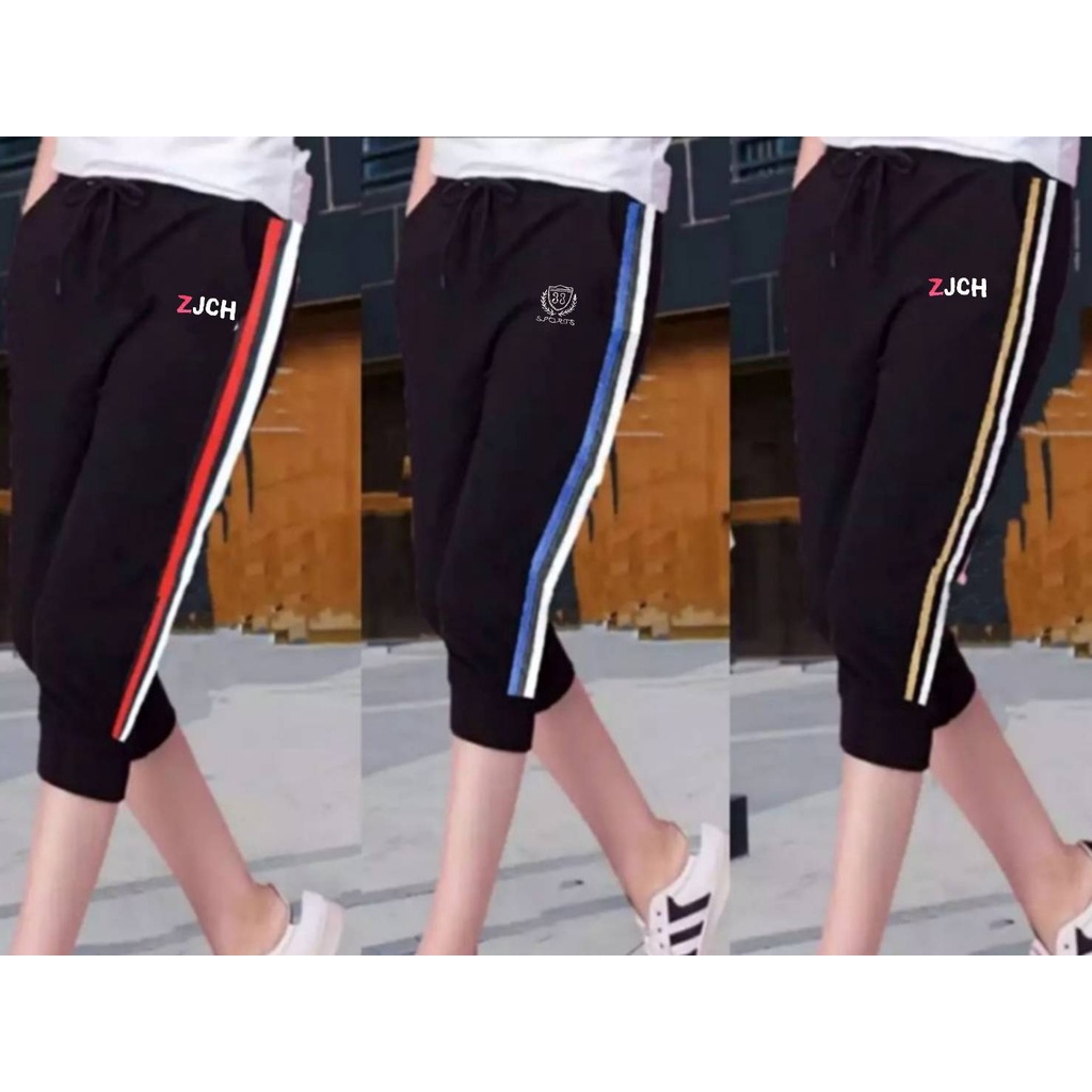 กางเกงขา7ส่วน ขาจำ สินค้าใหม่ ผ้าวอรัมใส่สบาย รอบเอวประมาทใส่ได้26-40/025ดอกใม้