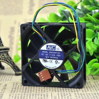 ใหม่ ของแท้ พัดลมระบายความร้อน Taiwan AVC 70 * 70 * 20 มม. 12V 0.7A DA07020T12U