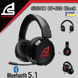 HEADSET (2.1) SIGNO E-SPORT BP-620 BRAZZO Bluetooth (BLACK)