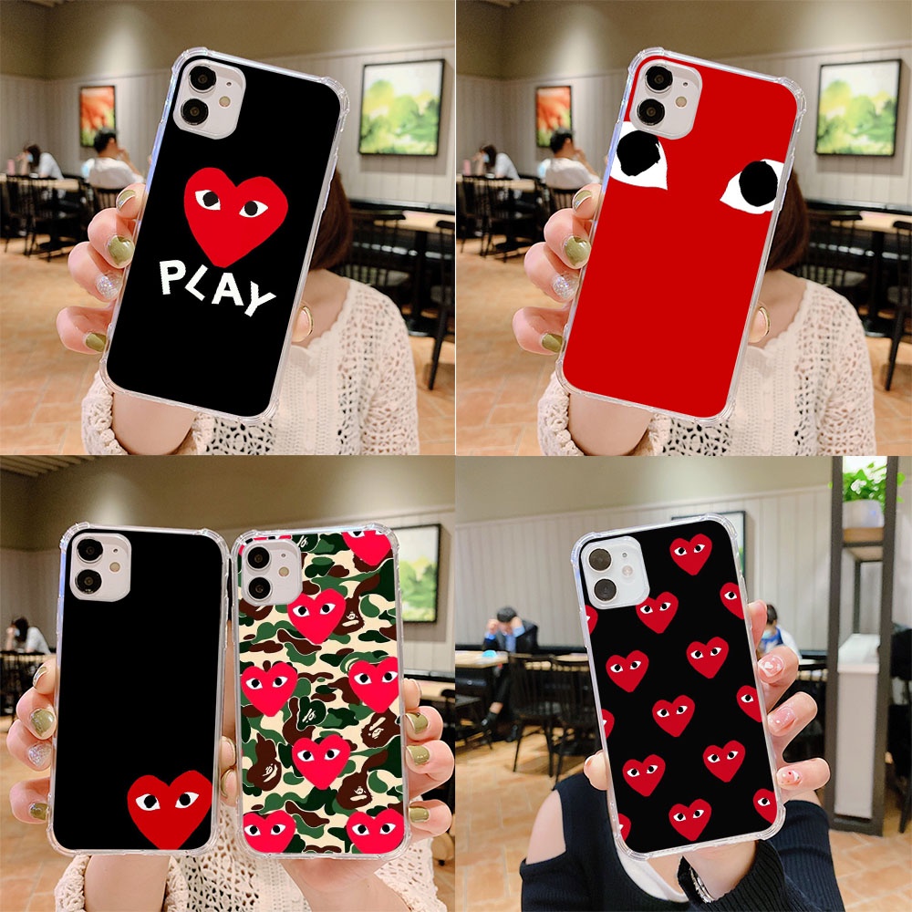 Y-183 เล่นหัวใจซิลิโคน TPU สําหรับ OPPO F11 A5S A15S A92 A72 A9 A12S A5 A33 A7 A52 A15 A3S A12E A12 