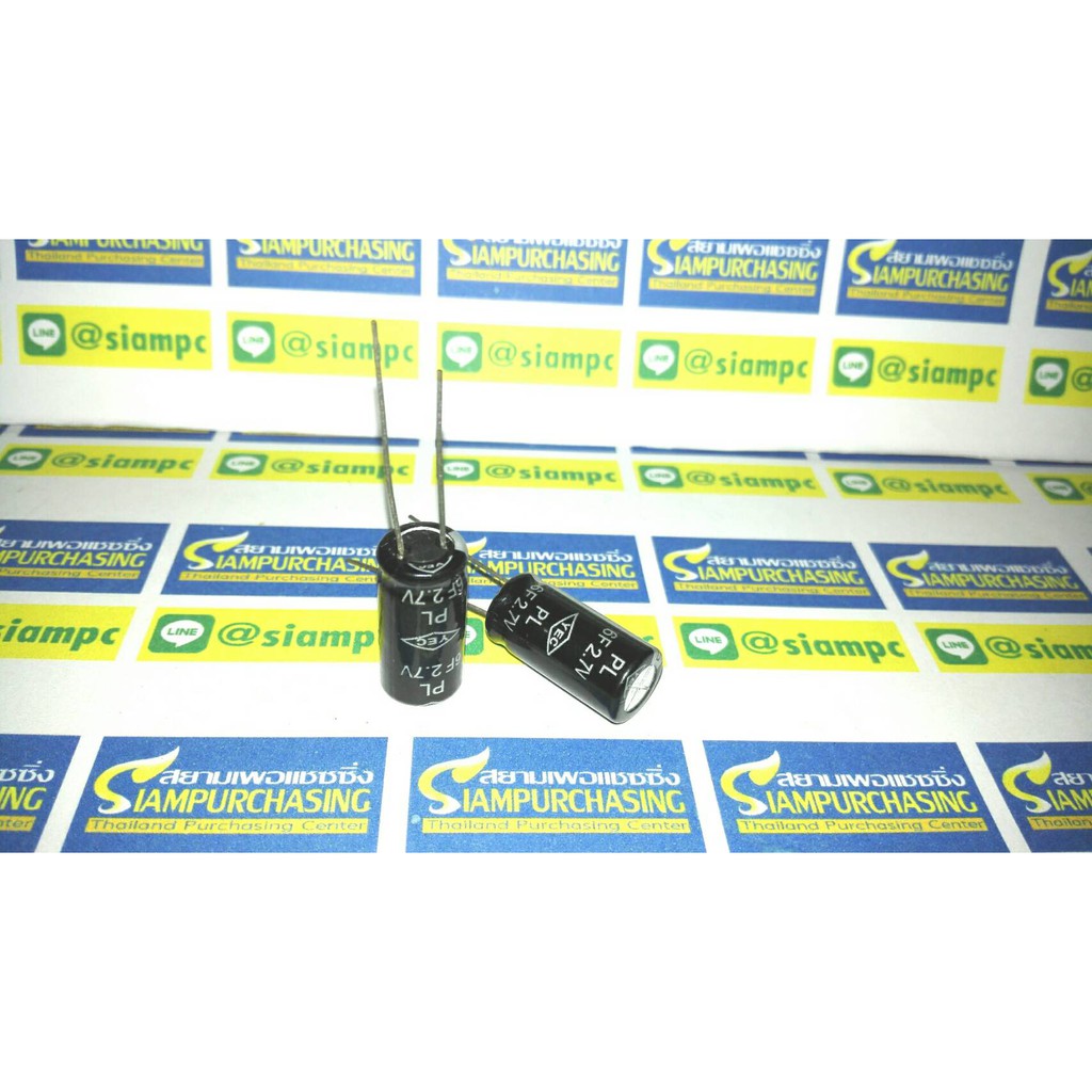 ซุปเปอร์ คาปาซิเตอร์ 6F 2.7V YEC SIZE: 10x20MM.