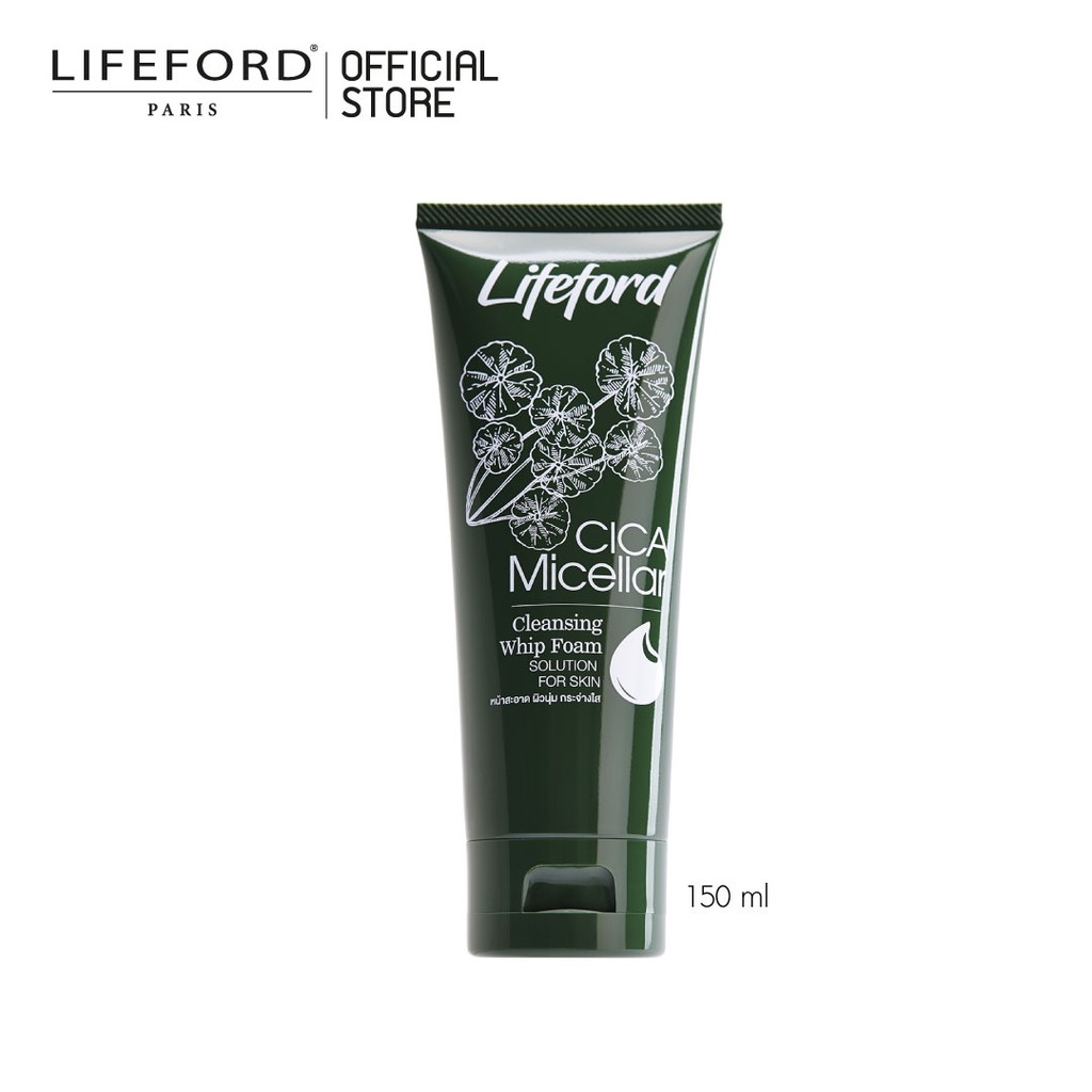 Lifeford Paris ไลฟ์ฟอร์ด ปารีส CICA Micellar Cleansing Whip Foam โฟมล้างหน้า
