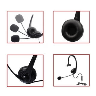 Usb Call Center หูฟังพร้อมไมโครโฟนเสียงรบกวนสําหรับ Pc โทรศัพท์มือถือ