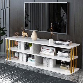 ชั้นวางทีวี ชั้นวางของ ลายหินอ่อน TV Cabinet Household