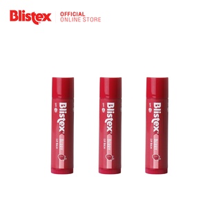 Blistex Berry SPF15 ลิปบาร์ม กลิ่นเบอร์รี่ เติมความชุ่มชื้น ปกป้องริมฝีปากจากแสงแดด บริสเทค USA Lip Balm(แพ็ค 3ชิ้น)