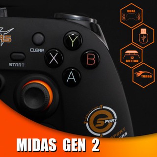 จอยเกมมิ่ง Neolution E-Sport Midas Gen 2 Gaming Joy Controller สำหรับ PS3/PC (ประกัน 2 ปี)