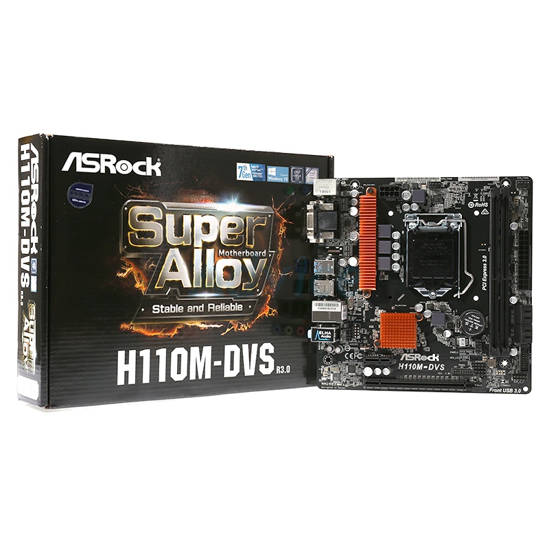 MAINBOARD (1151) ASROCK H110M-DVS R3.0