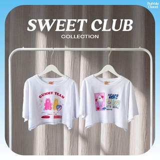 เสื้อยืด เสื้อครอป SWEET CLUB (CROPTOP)