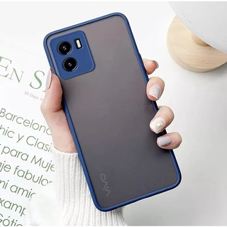 Case Vivo Y01 เคสโทรศัพท์ วีโว่ เคสกันกระแทก ปุ่มสีผิวด้าน กันรอยกล้อง ขอบนิ่มหลังแข็ง