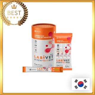 [ChongKunDang Bio] Labivet Gut Health + Urinary System Health Probiotics For Pet โพรไบโอติก ระบบทางเดินปัสสาวะ เพื่อสุขภาพ สําหรับสัตว์เลี้ยง 2 กรัม 30 ชิ้น│อาหารเสริม สไตล์เกาหลี สําหรับสุนัข แมว