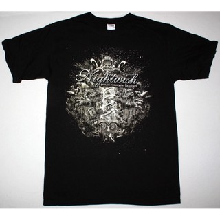 2019 nightwish endless เสื้อยืดลําลองสําหรับผู้ชายแขนสั้นคอกลมพิมพ์ลาย anime tee 2019 symphonic