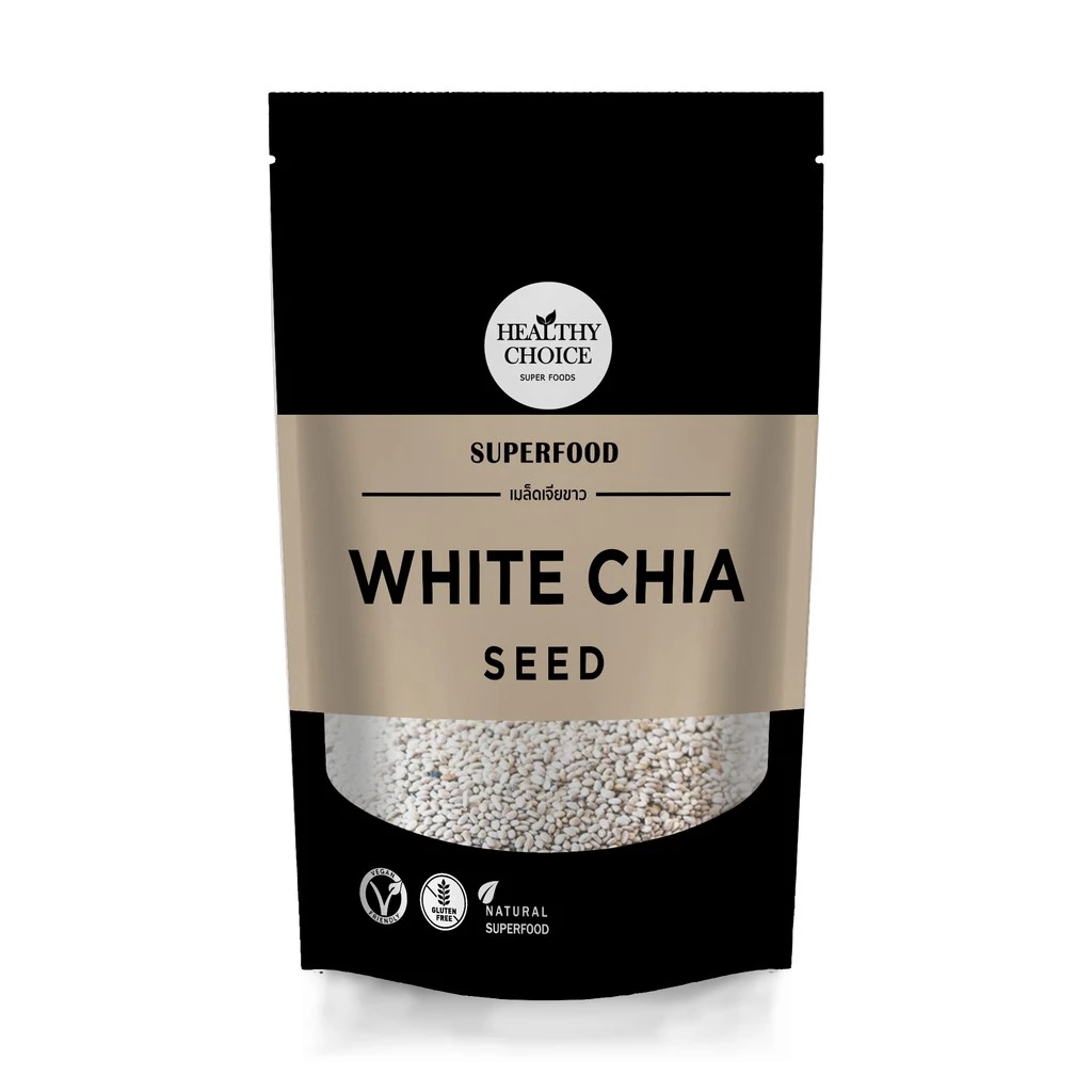 White Chiaseed เมล็ดเจีย สีขาว ออร์แกนิค ขนาด 250g | HEALTHY CHOICE