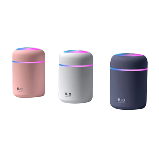 เครื่องทำความชื้น เครื่องพ่นไอน้ำ เพิ่มความชื้นในอากาศ ฟอกอากาศ USB 300ml LED Humidifier Aroma Diffuser