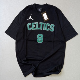 เสื้อยืด พิมพ์ลายโลโก้ Jordan Air Celtics Walker สําหรับผู้ชาย