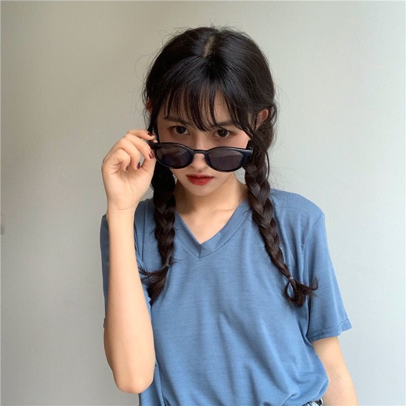 Buy One Get Free Ins Sunglasses Female Korean Version Influencer Same Style Small Face Dance Di 7286