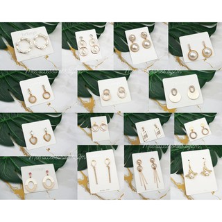 ✨ต่างหูสุดหรู(gold and pearl earrings)✨ สุดปัง!! 🎉 ต่างหูจากแบรนด์ BRINQO ราคาเท่านี้บอกเลยว่าคุ้มสุดๆค่าา🔥