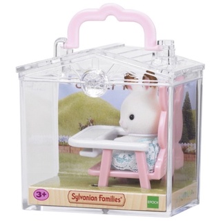 Sylvanian Families Baby Carry Case (Rabbit On Baby Chair) / ซิลวาเนียน แฟมิลี่ เบบี้แครี่เคส (กระต่ายนั่งเก้าอี้เด็ก)