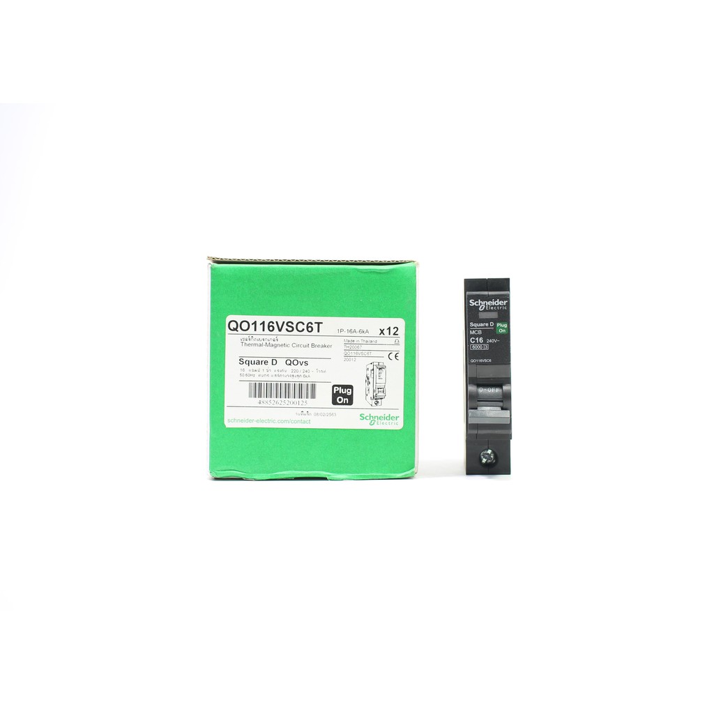 QO116VSC6T Schneider เซอร์กิตเบรกเกอร์ลูกย่อย 1P ชไนเดอร์ รุ่น QO116VSC6T Schneider MCB
