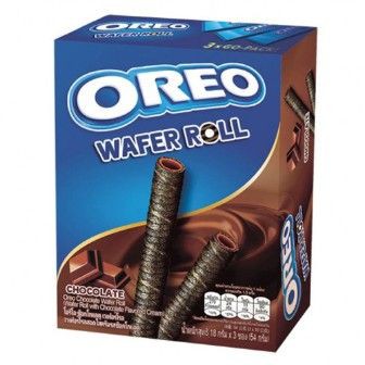 Skip to the beginning of the images gallery Oreo Chocolate Wafer Roll 54 G.แพ็ค 5 กล่อง