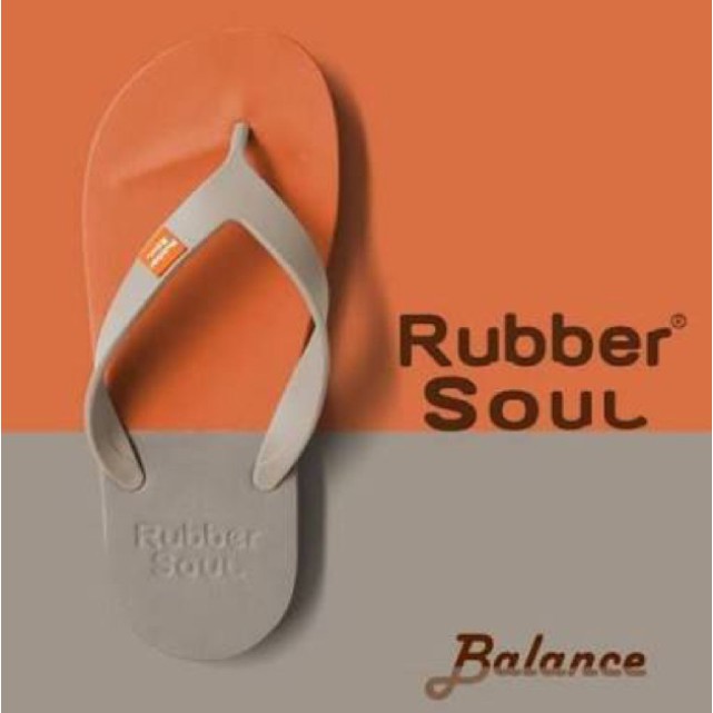 Rubber Soul รองเท้าแตะหนีบ สีน้ำตาล-ส้ม