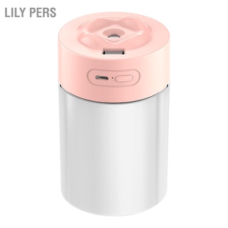 Lily Pers เครื่องทําความชื้น Usb 220 มล. ความจุขนาดใหญ่ แบบพกพา พร้อมไฟกลางคืน