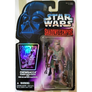 Star Wars Shadows of the Empire Chewbacca on Bounty Hunter Disguise Action Figure 3.75"