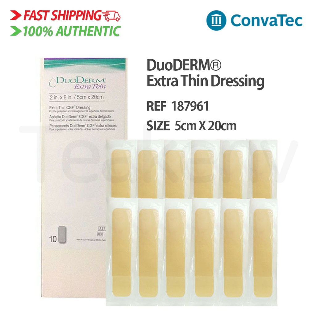 ConvaTec 187961 - DuoDERM Extra Thin Dressing - 2 x 8 Inches, 10 Count (1 Box) 2o7j
