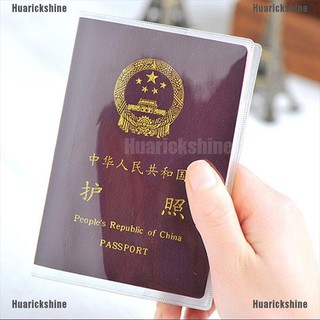 💕Good quality Clear Transparent Passport Cover Holder Case Organizer ID Card Travel Protector