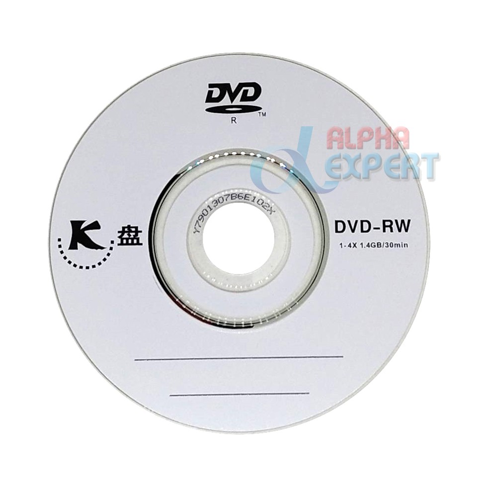 แผ่น Mini DVD-RW 1.4GB 30Min ขนาด 8cm ความเร็วในการเขียน 1-4x ใช้กับกล้อง Camcorder หรือใช้เก็บข้อมูล จำวน 1 แผ่น