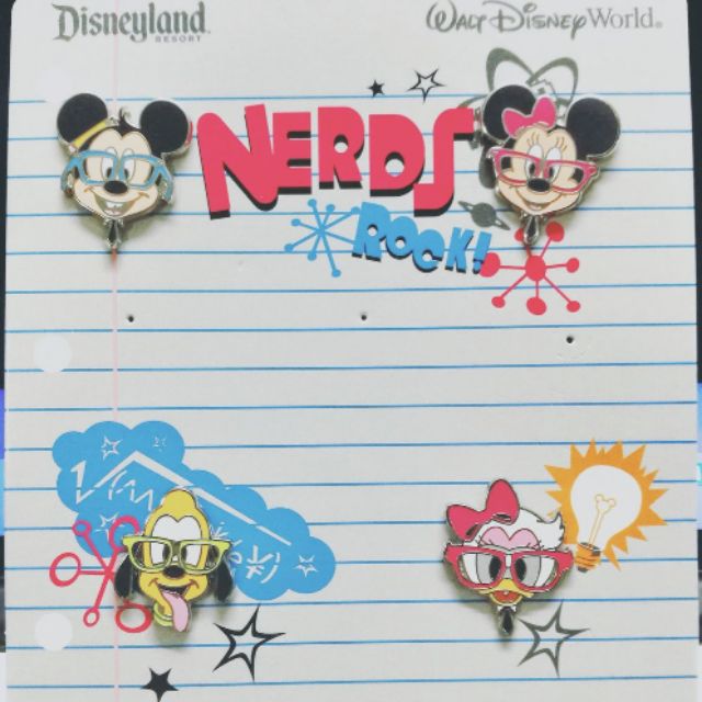 เข็มกลัด ดิสนีย์ Disney Pins nerds rock collections