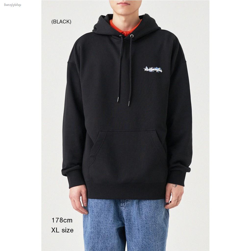 hoodie♞◊ALAND เสื้อกันหนาวสวมหัว MARK GONZALES รุ่น FLOWER ANGEL HOODIE BLACK PULL OVER / HOOD สีดำ