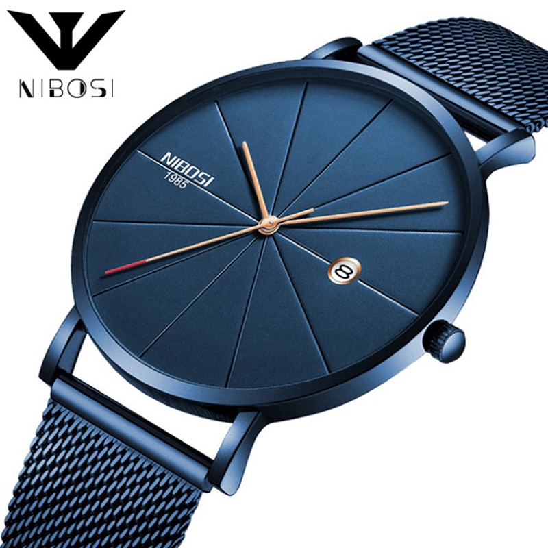 NIBOSI Watch NIBOSI Luxury Stainless Steel Ultra Thin Classic Men
