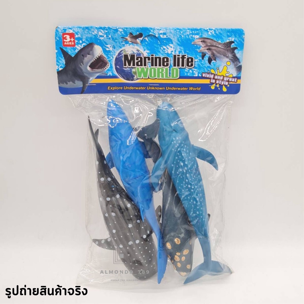 สัตว์ยาง โมเดลสัตว์ใต้ท้องทะเลลึก  OCEAN WORLD COLLECT ยางบีบได้ ยางนิ่ม - รูปที่ 6