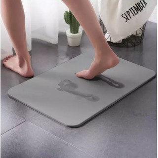 พรมเช็ดเท้าแร่หิน ขนาด 60 x 39 x 1 CM เลือกได้ 6 สี