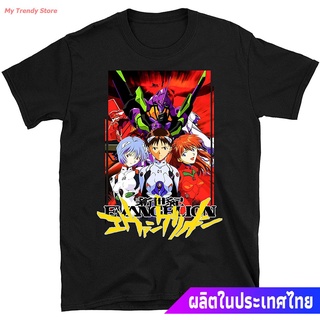 My Trendy Store อีวานเกเลียนเสื้อยืดลำลอง Kezoihu Neon Genesis Evangelion T-Shirts Simple Printed Shirts For Men Evangel