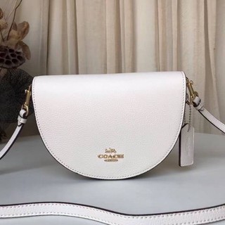 COACH Ellen Crossbody Refined pebble leather White color