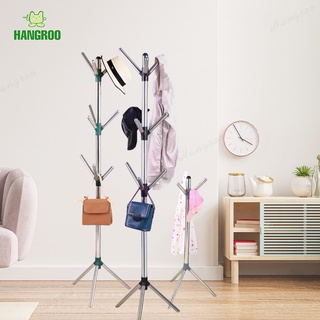 HANGROO MK109 ราวแขวน ราวแขวนสูท ราวแขวนหมวก ที่แขวน กระเป๋า เสื้อ ราวแขวนแสตนเลส อเนกประสงค์