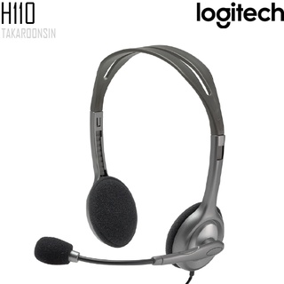 หูฟังแบบมีสาย Logitech H110 STEREO HEADSET