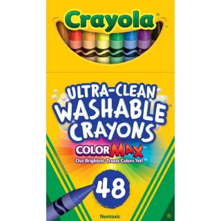 Crayola สีเทียนล้างออกได้ อัลตร้าคลีน 48แท่ง