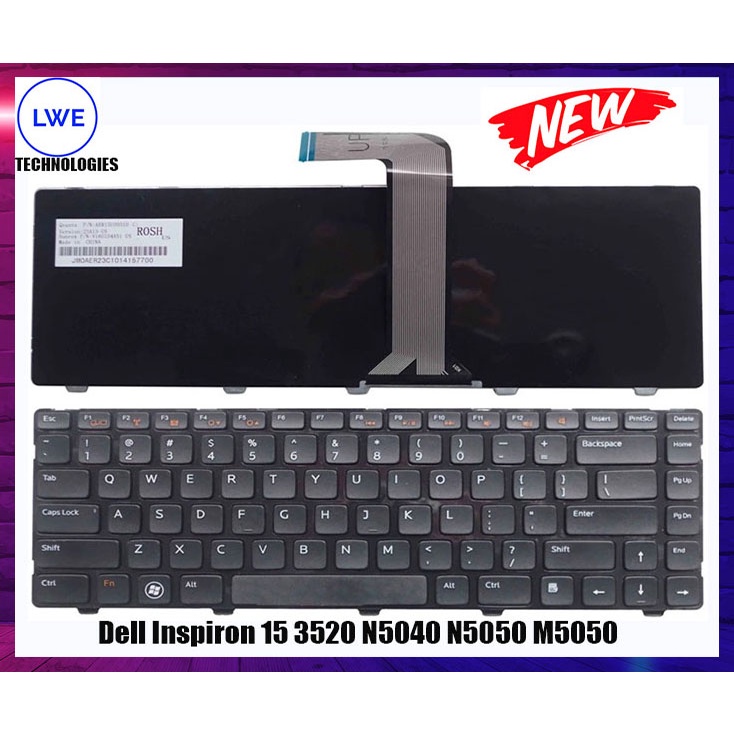 Dell Vostro 3550 Inspiron N5040 N5050 N4050 M4040 N4110 M4110 M5040 M5050 แป้นพิมพ์แล็ปท็อป