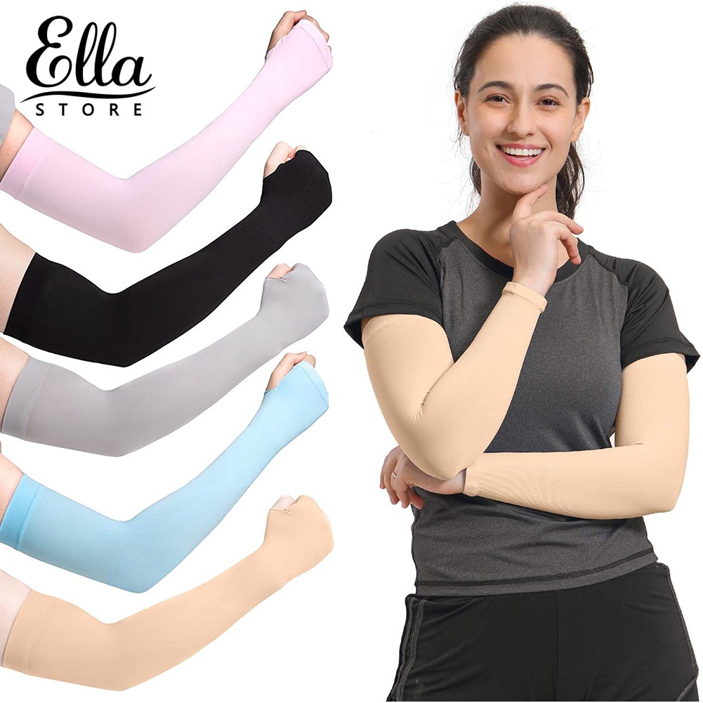 1 Pair Anti UV Sun Protective Arm Elbow Sleeves Cover Outdoor Sports Oversleeves