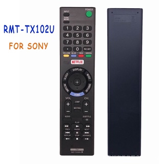 ใหม่ รีโมตคอนโทรล RMT-TX102U สําหรับสมาร์ททีวี Sony LED LCD RMTTX102U พร้อม NETFLIX KDL-48W650D KDL-32W600D