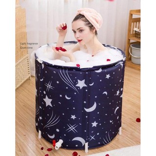 บาร์เรลอาบน้ำพับ Folding bath barrel---สินค้าพร้อมส่ง---