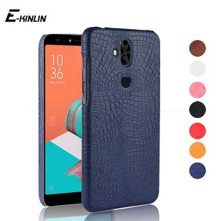 เคสโทรศัพท์มือถือ หนัง PU แข็ง ลายหนังจระเข้ สไตล์เรโทร สําหรับ ASUS ZenFone 5 Lite Selfie 5Q 5Z ZC600KL ZE620KL ZS620KL