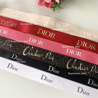 แท้🎀 ริบบิ้น Dior สีขาว แดง ดำ ลายลิมิเตต