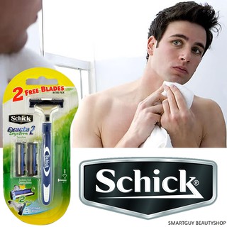 Schick Exacta 2 System Sensitive Inclusive 2 Razor Blades ชุดมีดโกนคุณภาพสูงจากต่างประเทศ