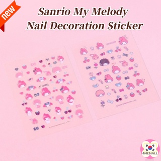 [Daiso Korea] Sanrio My Melody Nail Decoration Sticker, Nail Art