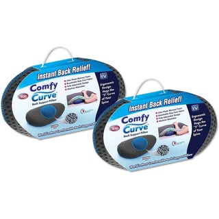 หมอนสุขภาพ รองแผ่นหลัง  Comfy curve back support pillow