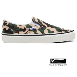 VANS SLIP ON 98 DX ANAHEIM OG CAMO TRUE WHITE SNEAKERS สินค้ามีประกันแท้