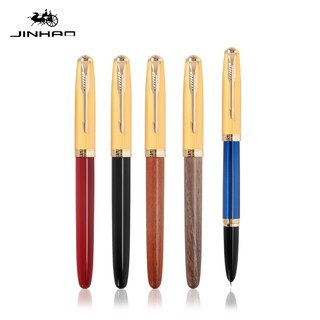 Jinhao 85 Reto Pro ปากกาลูกศร สีทอง สําหรับเขียนลายเซ็น สํานักงาน โรงเรียน B6214